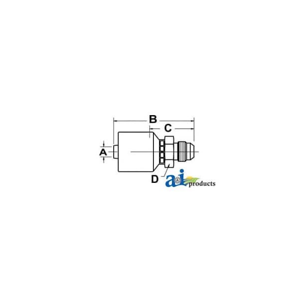 HW-MJ Male JIC 37 - Rigid - Straight 2 x2 x4
